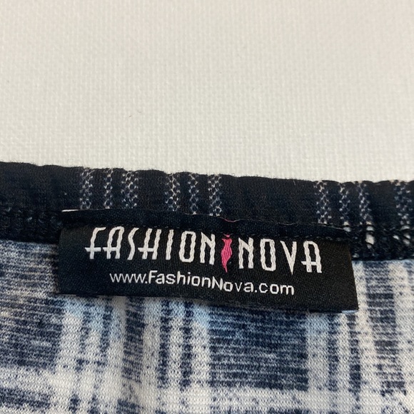 Fashion Nova Black & White Giuliana Checkered Tube Top - Picture 9 of 9